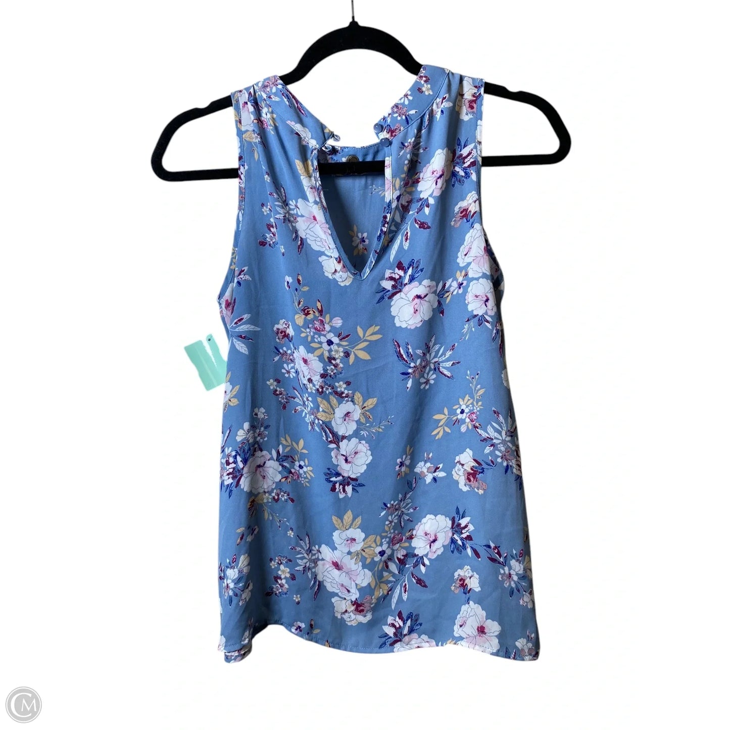 Top Sleeveless By Pink Rose In Floral Print, Size: S