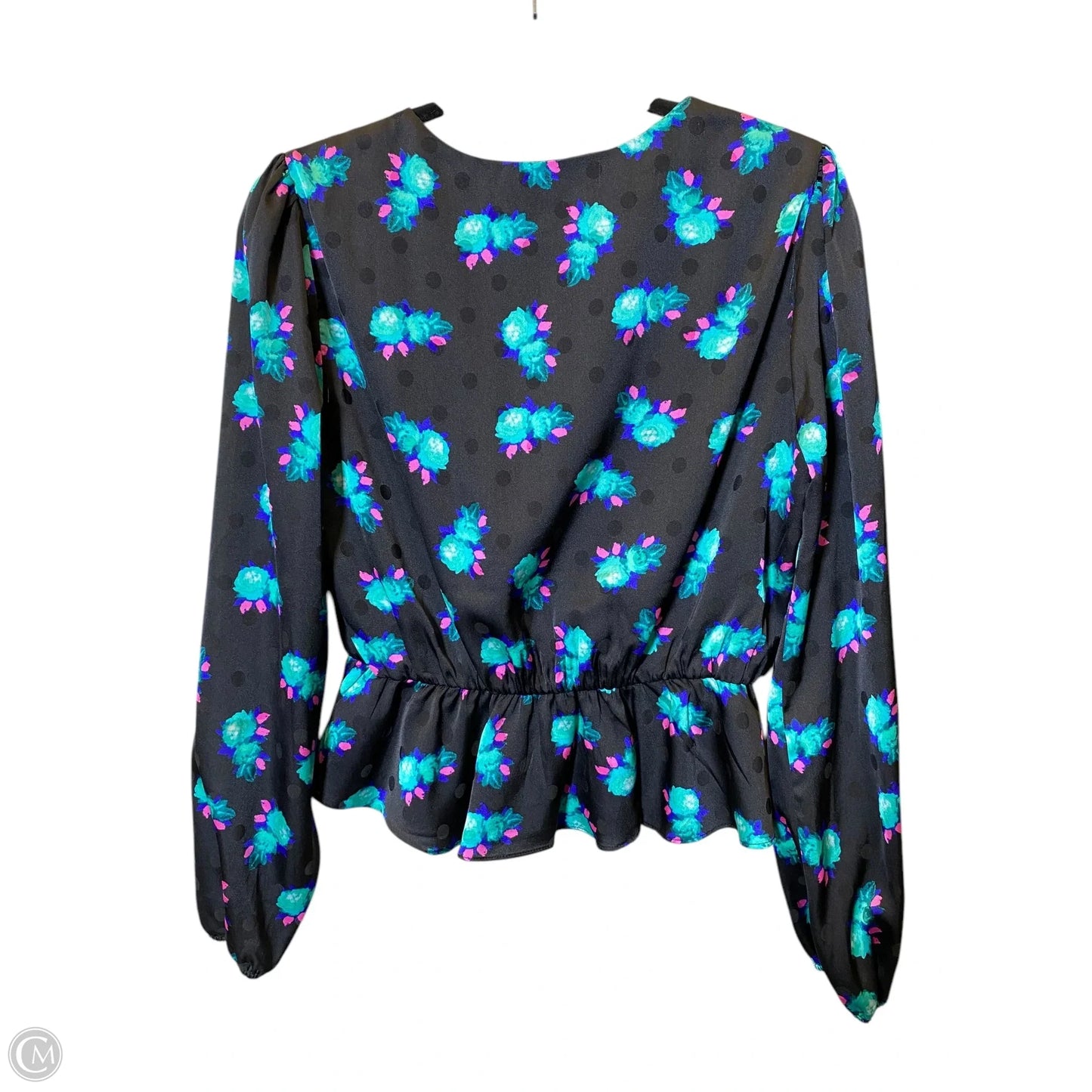 Top Long Sleeve By Wayf In Floral Print, Size: M