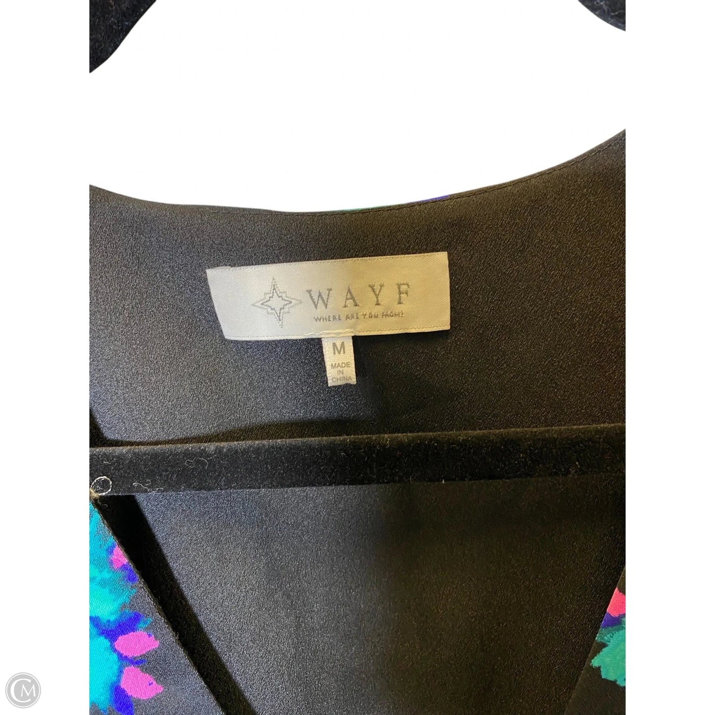 Top Long Sleeve By Wayf In Floral Print, Size: M