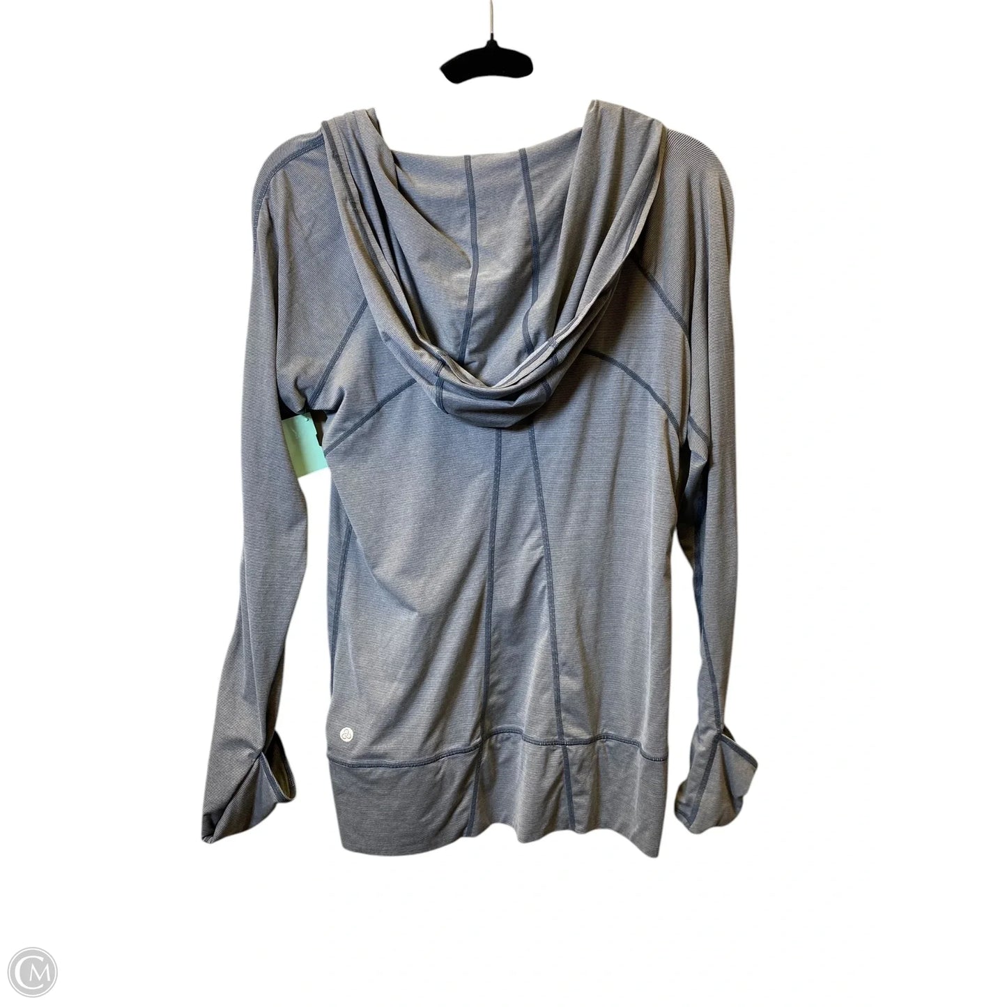 Athletic Top Long Sleeve Hoodie By Zella In Grey, Size: S