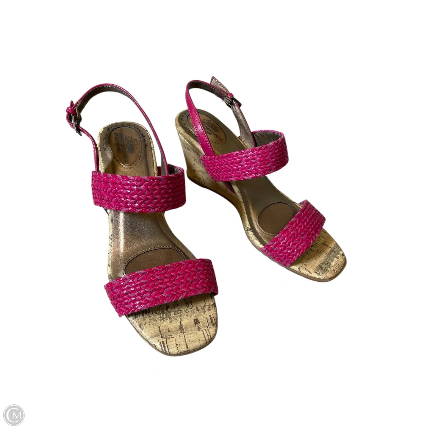 Shoes Heels Platform By Life Stride In Pink & Tan, Size: 9