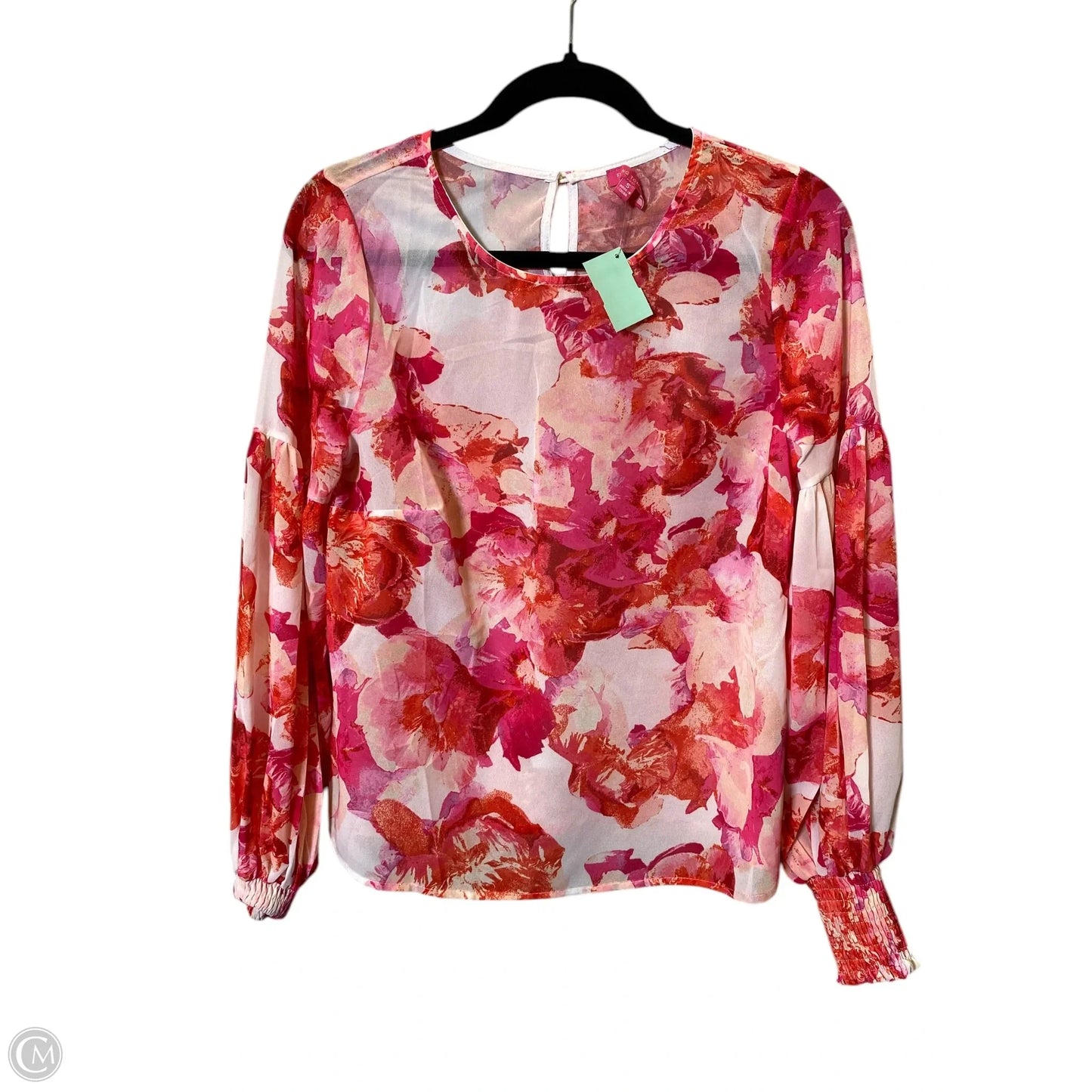 Top Long Sleeve By Flying Tomato In Floral Print, Size: S