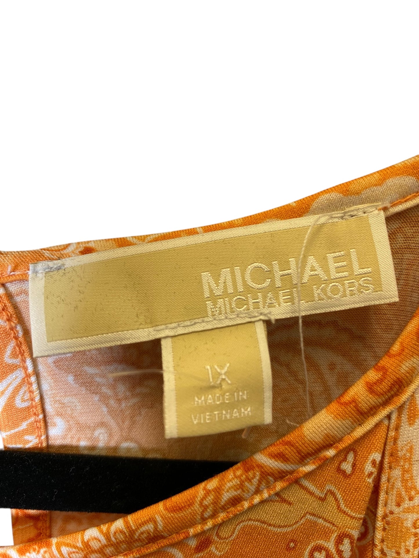 Dress Designer By Michael By Michael Kors In Orange, Size: 1x