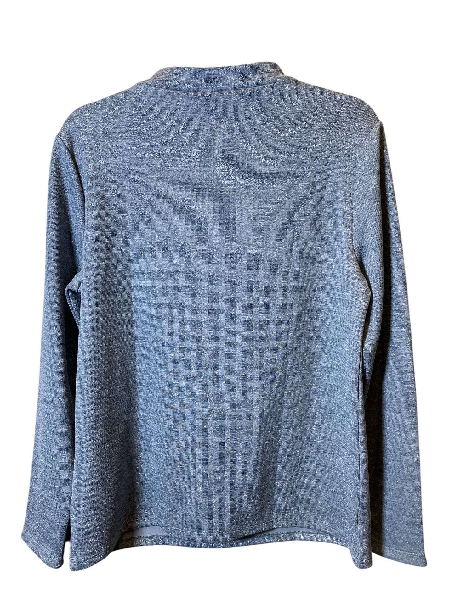 Top Long Sleeve By Ann Taylor In Grey, Size: L