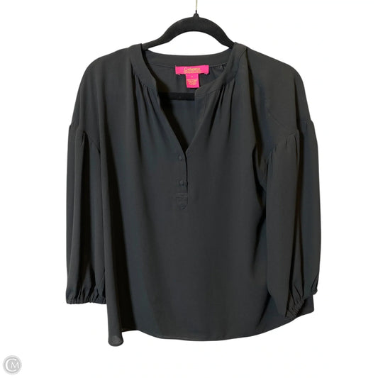 Top Long Sleeve By Catherine Malandrino In Black, Size: S