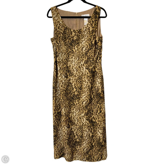 Dress Casual Maxi By Studio In Animal Print, Size: L