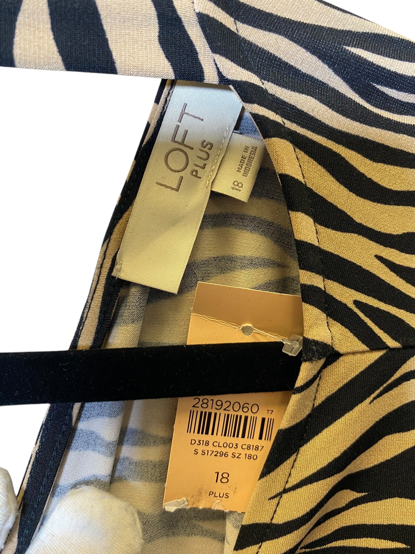 Dress Casual Maxi By Loft In Animal Print, Size: Xxl