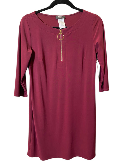 Dress Casual Midi By Msk In Maroon, Size: S