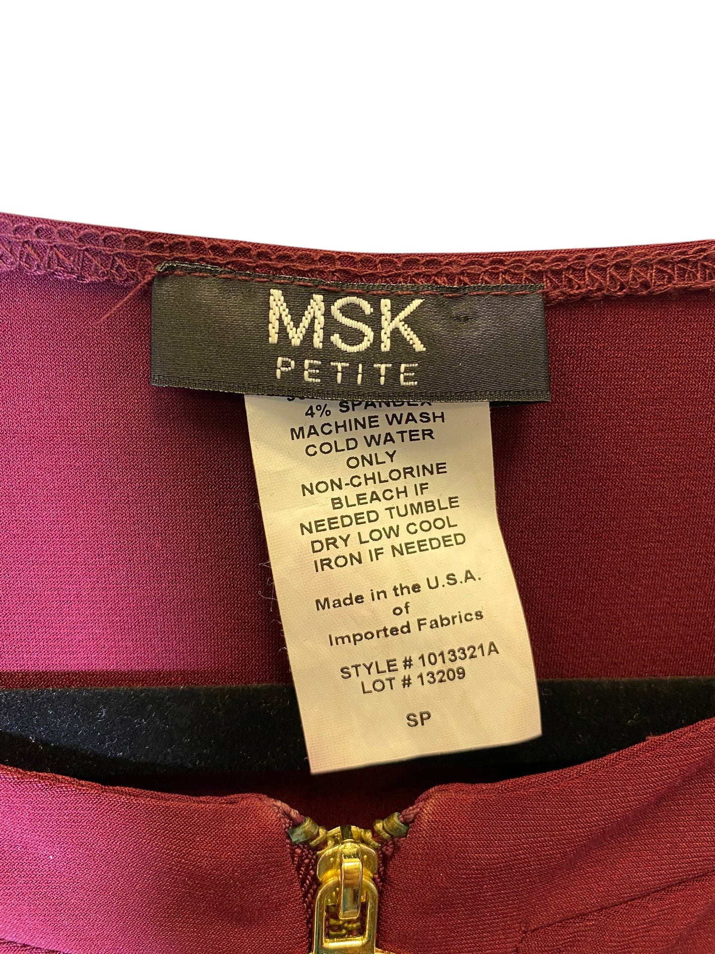 Dress Casual Midi By Msk In Maroon, Size: S