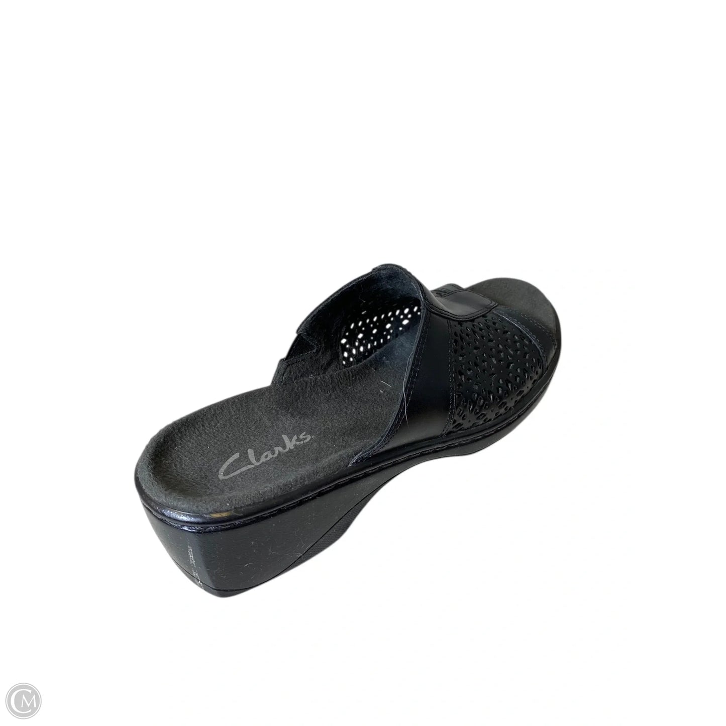 Sandals Heels Platform By Clarks In Black, Size: 8.5