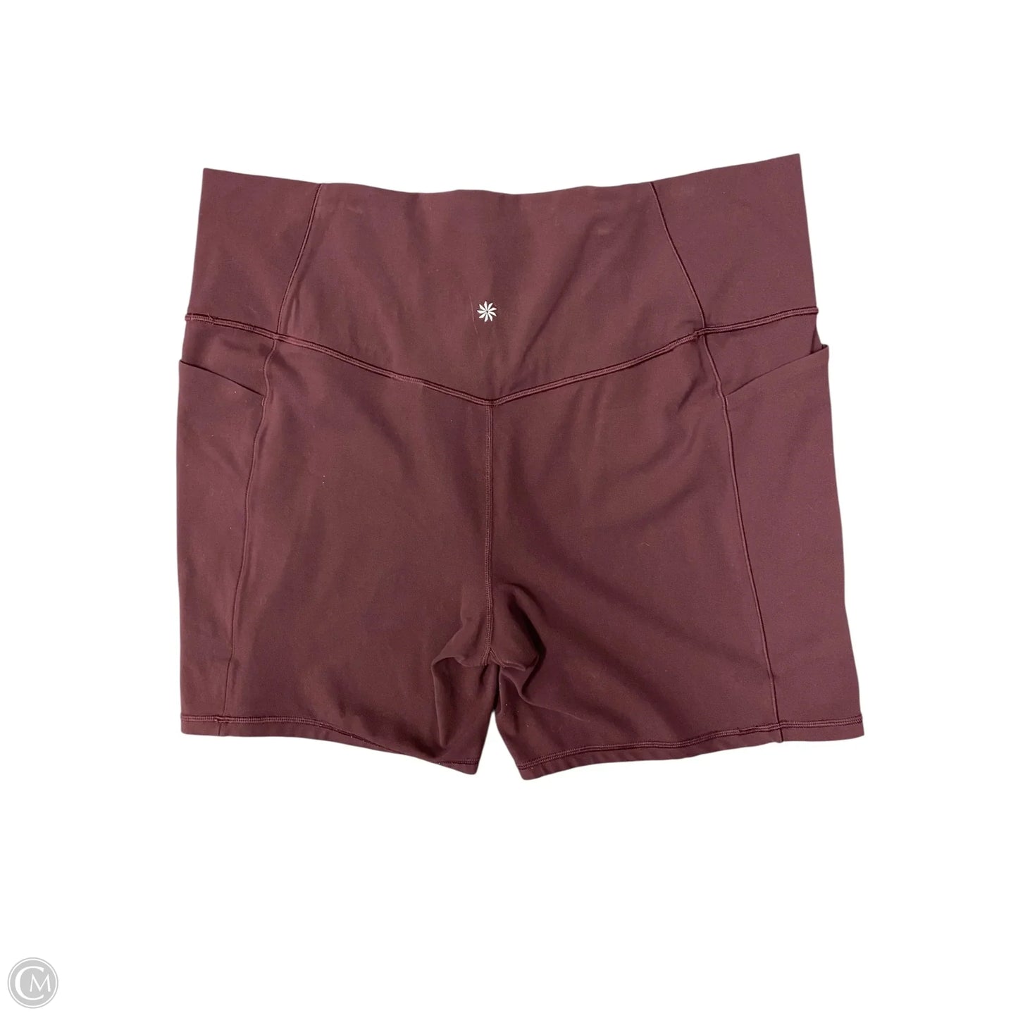 Athletic Shorts By Athleta In Maroon, Size: 3x