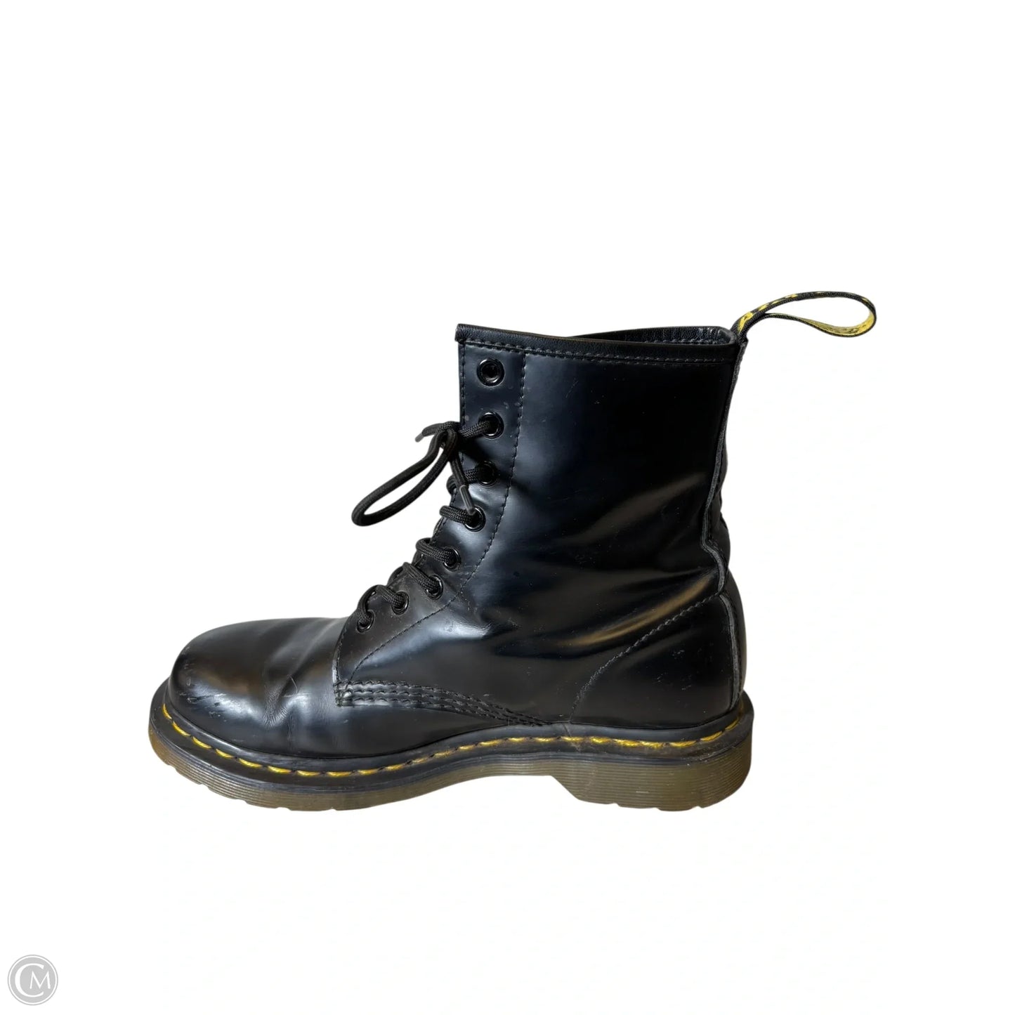 Boots Leather By Dr Martens In Black, Size: 9