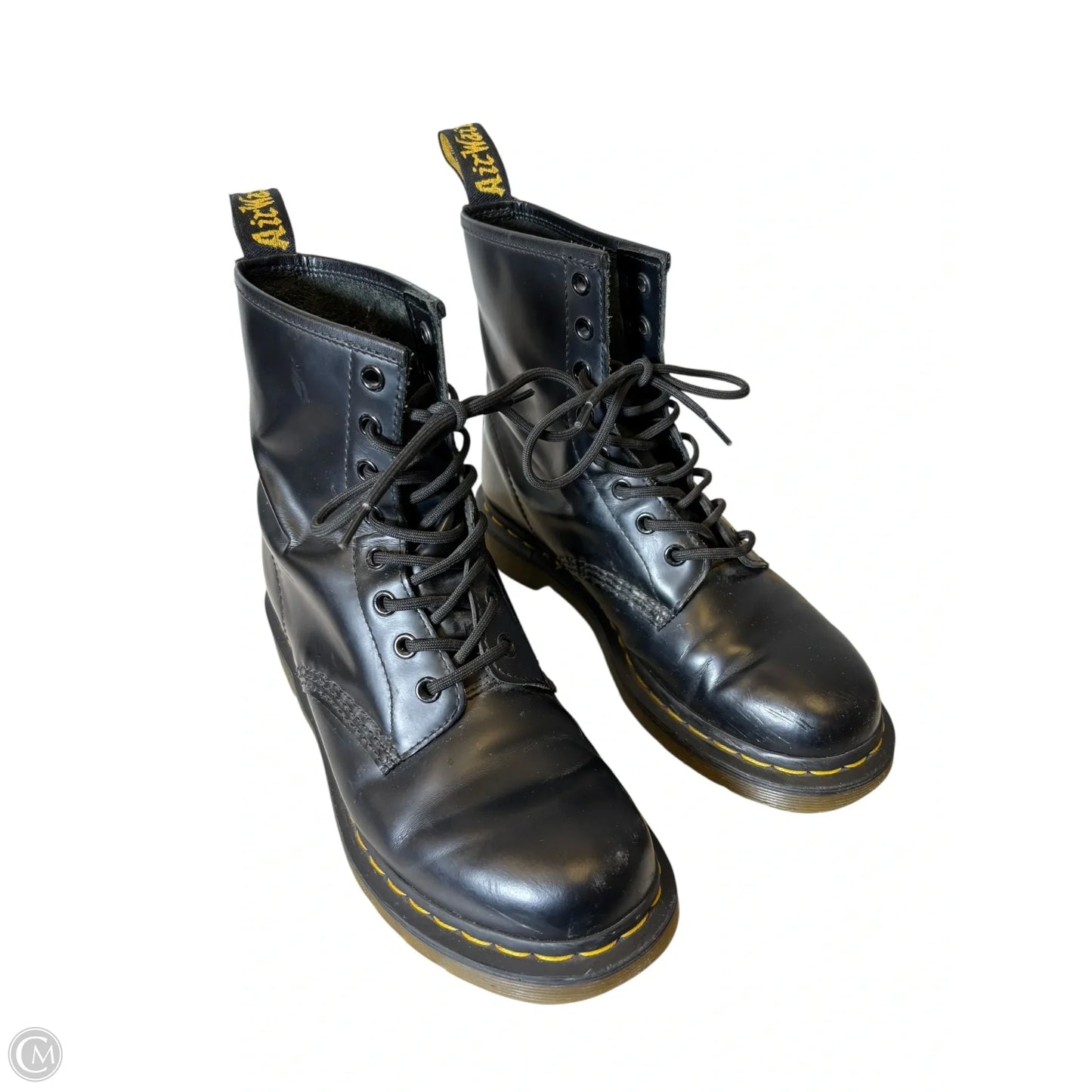 Boots Leather By Dr Martens In Black, Size: 9