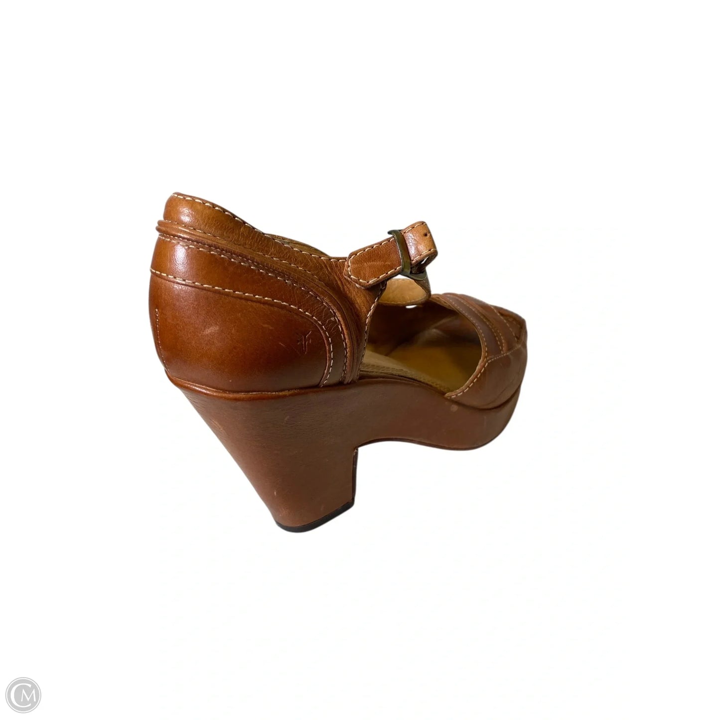 Shoes Designer By Frye In Bronze, Size: 9