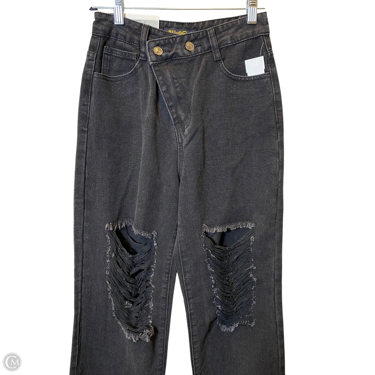 Jeans Wide Leg By Clothes Mentor In Black, Size: S