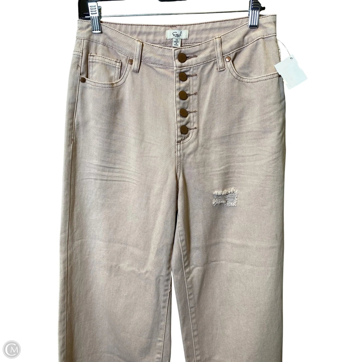 Jeans Wide Leg By Easel In Pink, Size: M