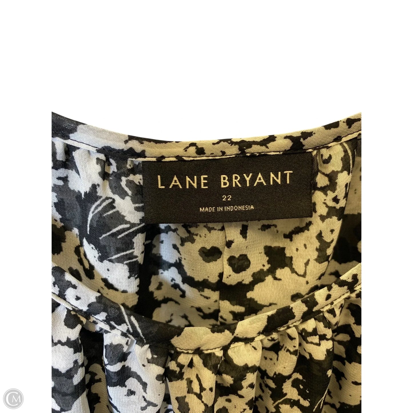 Top Sleeveless By Lane Bryant In Black & White, Size: 3x