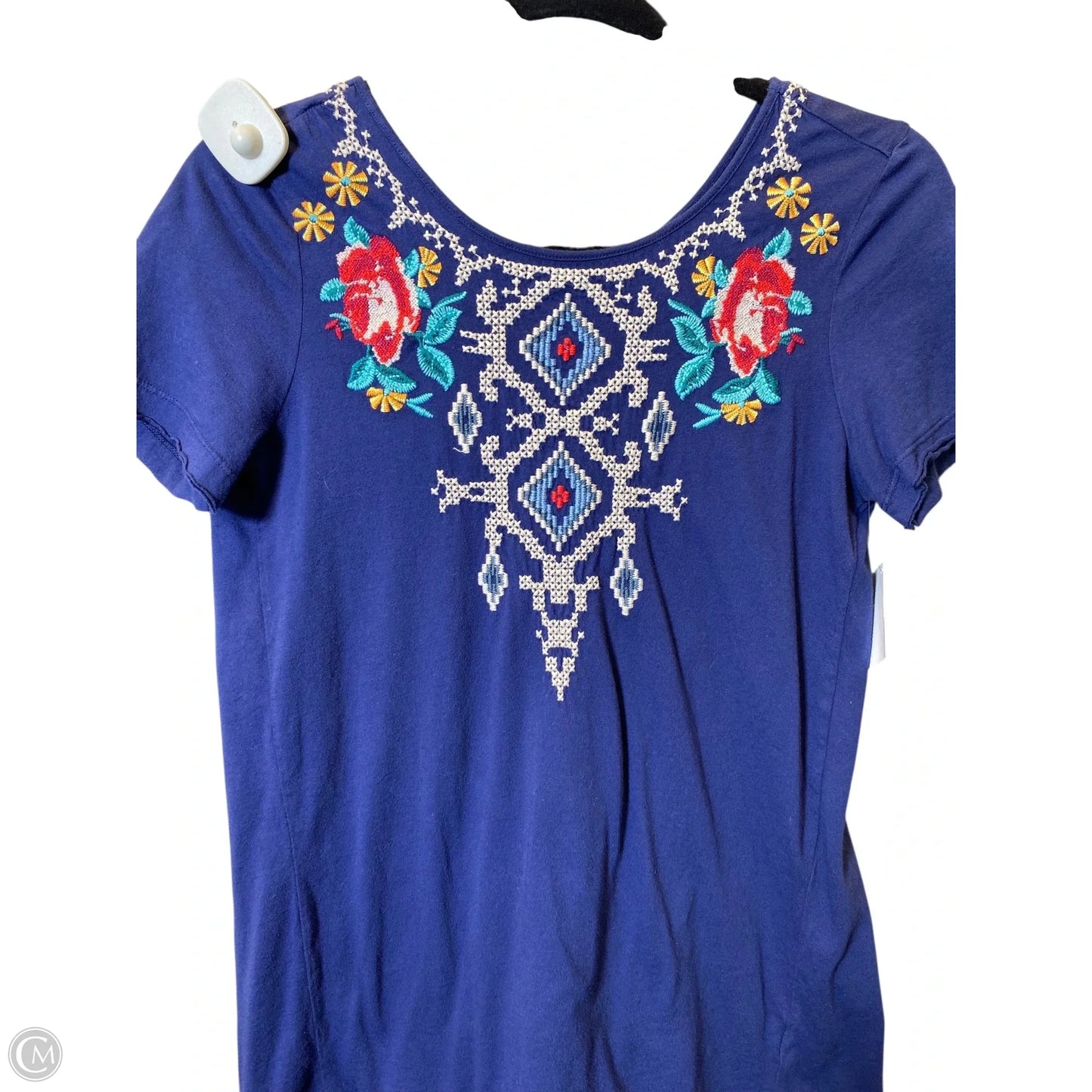 Top Short Sleeve By Johnny Was Designer In Multi-colored, Size: Xs