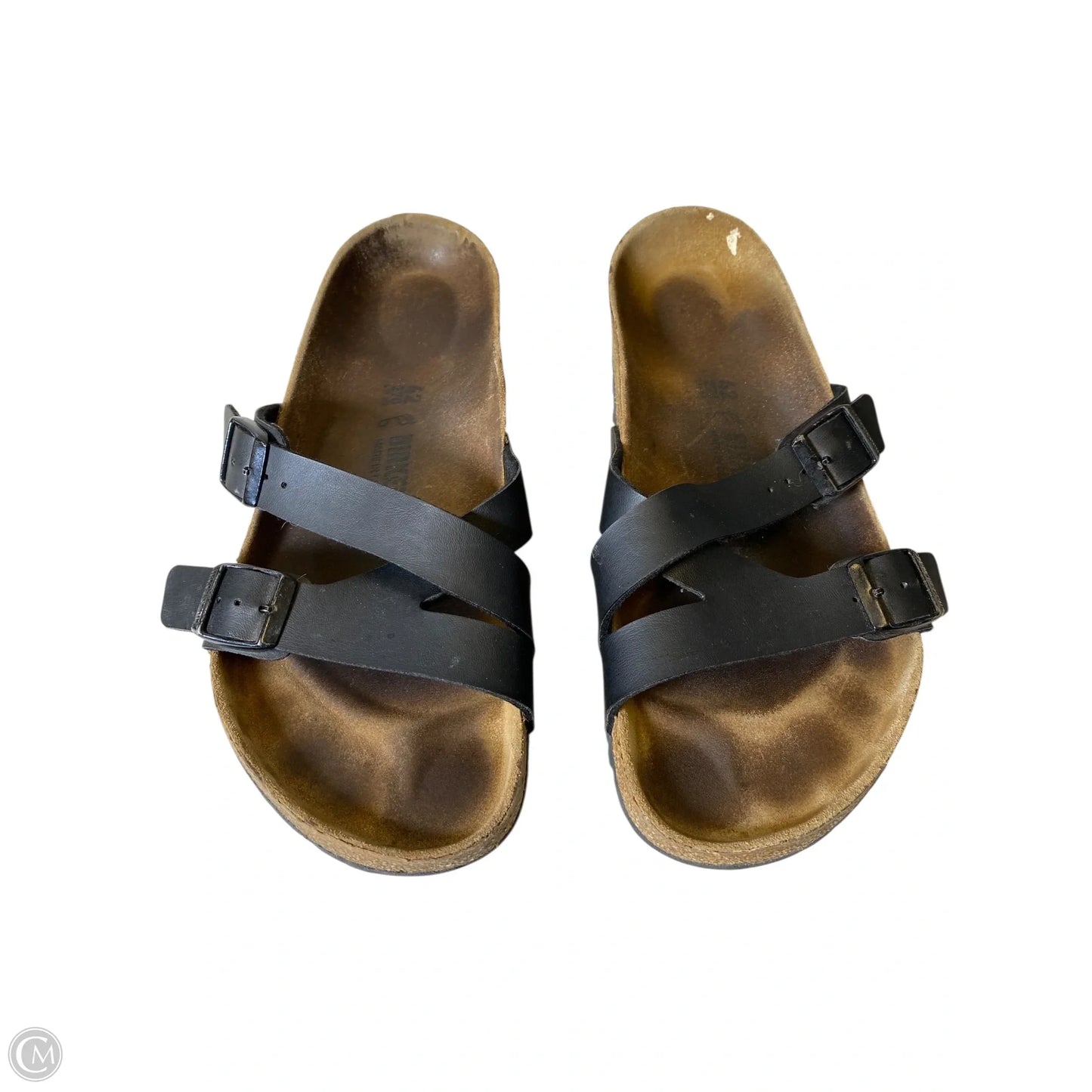 Sandals Flats By Birkenstock In Brown, Size: 42