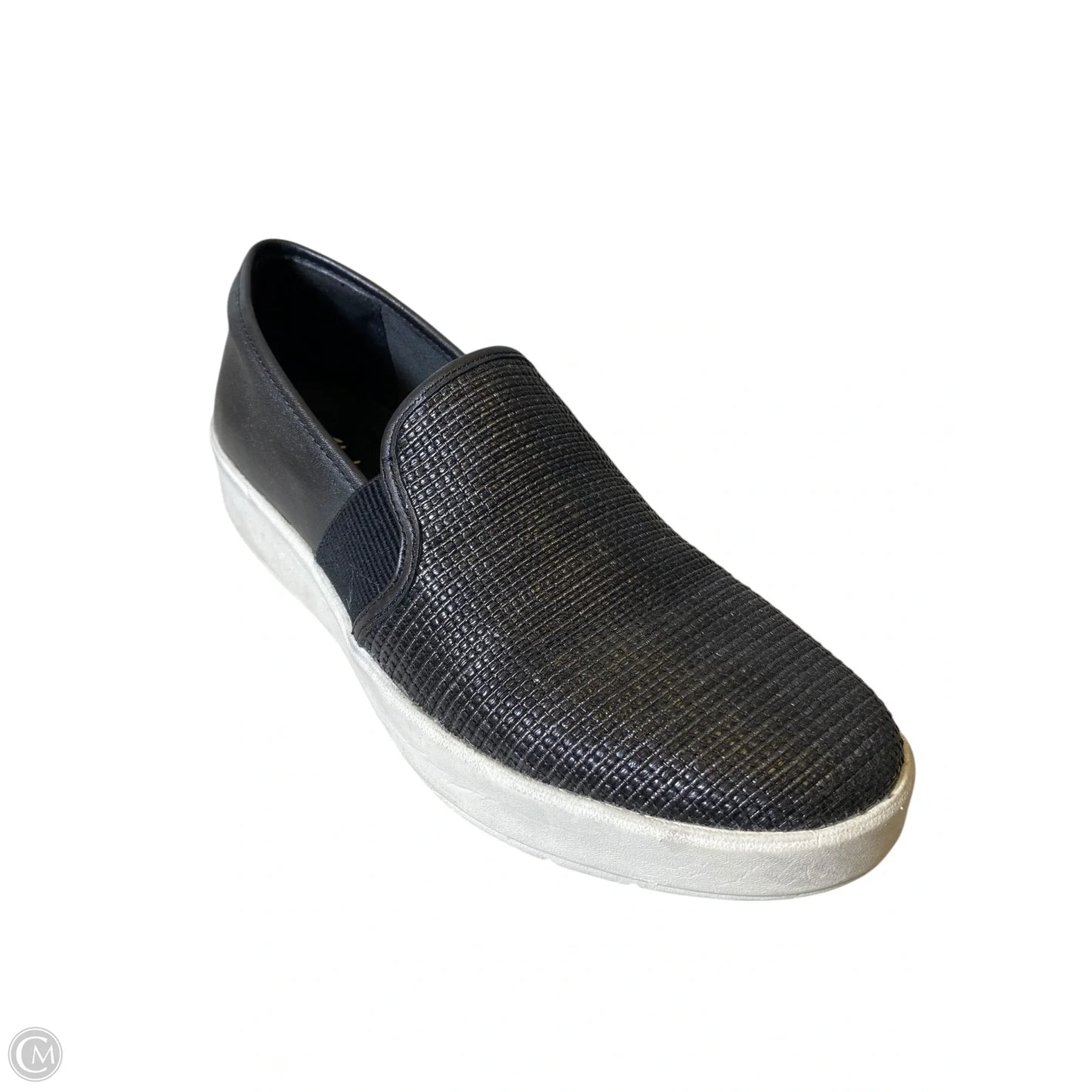 Shoes Flats By Clarks In Black & White, Size: 12