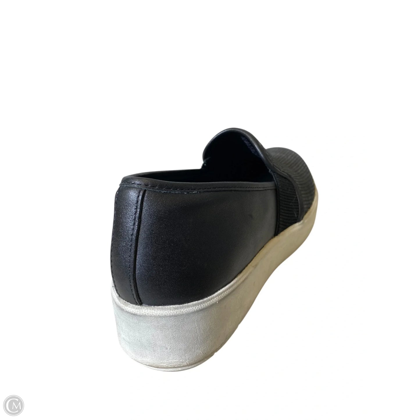 Shoes Flats By Clarks In Black & White, Size: 12