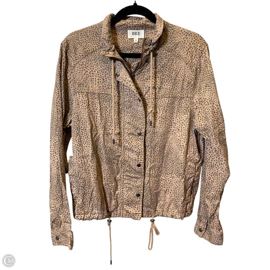 Jacket Moto By Bke In Animal Print, Size: L
