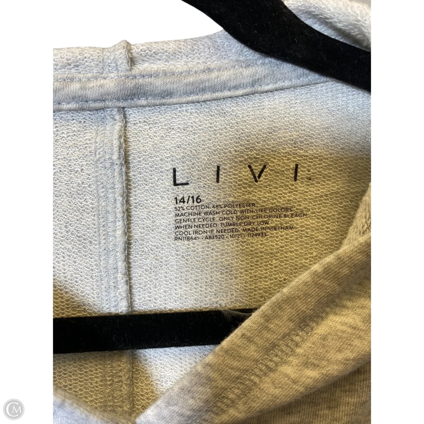 Athletic Sweatshirt Hoodie By Livi Active In Multi-colored, Size: L