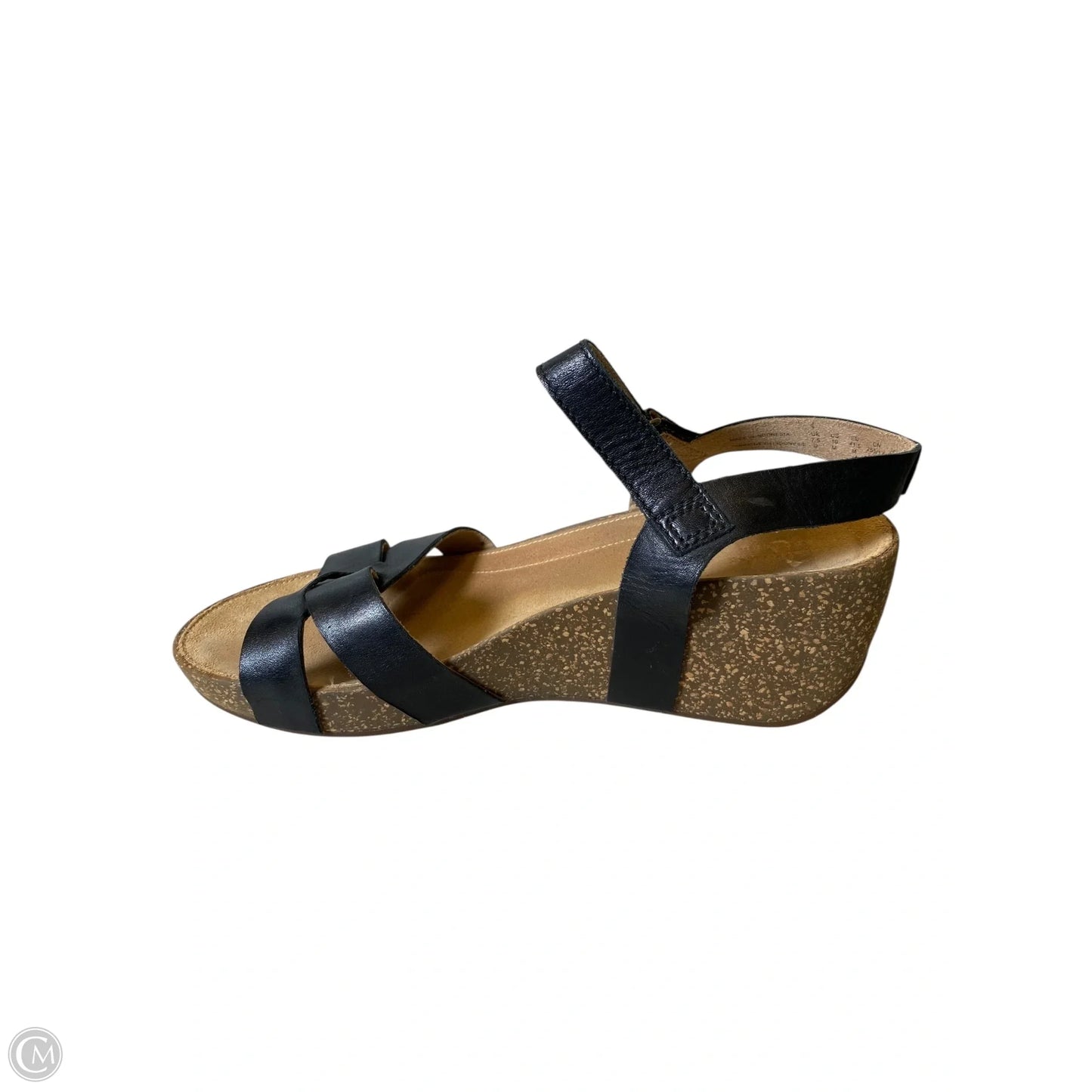 Shoes Heels Wedge By Clarks In Black & Brown, Size: 10