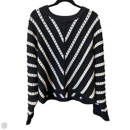 Sweater By Halogen In Black & White, Size: Xl