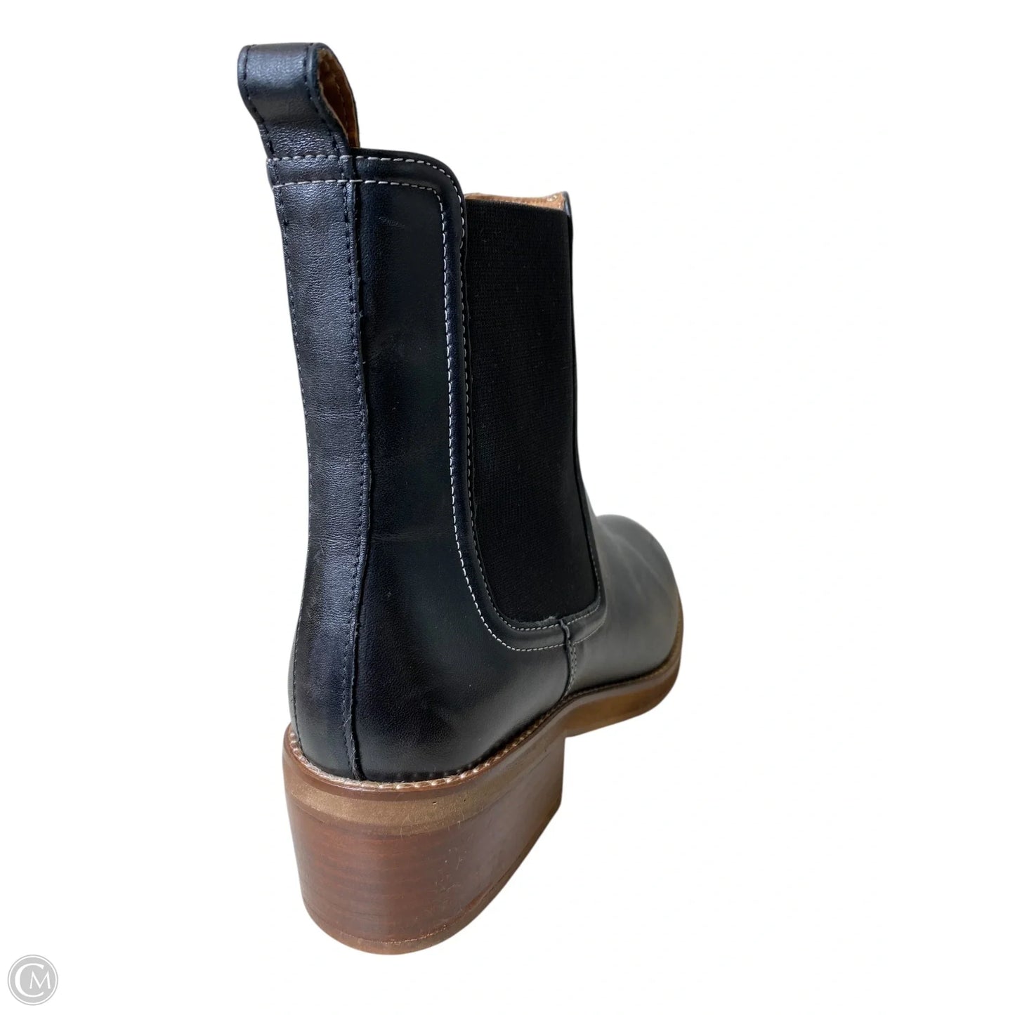 Boots Ankle Heels By Joie In Black & Brown, Size: 8.5