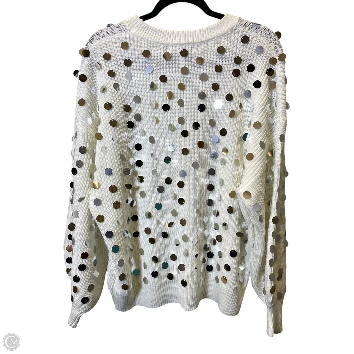 Sweater By Peach Love Cream California In White, Size: S