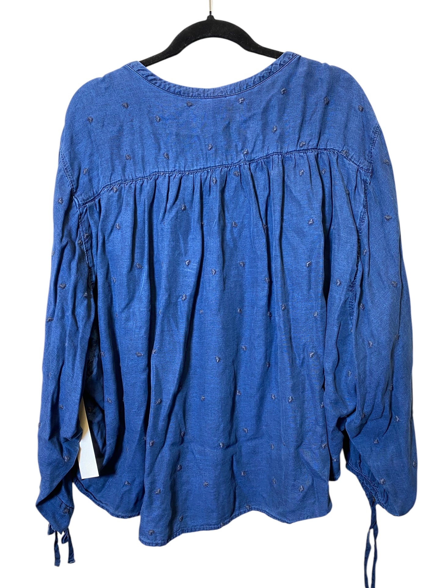 Top Long Sleeve By Old Navy In Blue, Size: Xxl