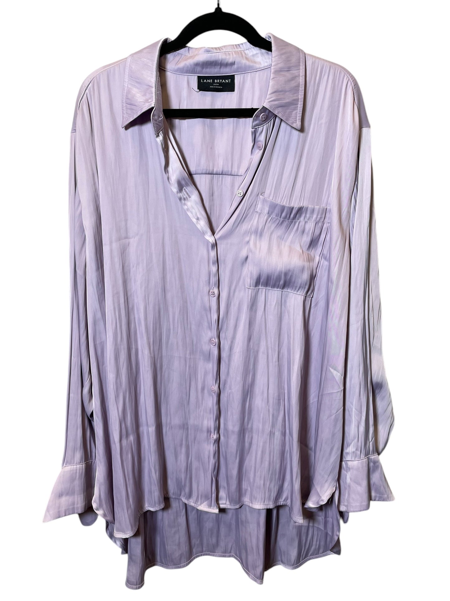 Top Long Sleeve By Lane Bryant In Purple, Size: 3x