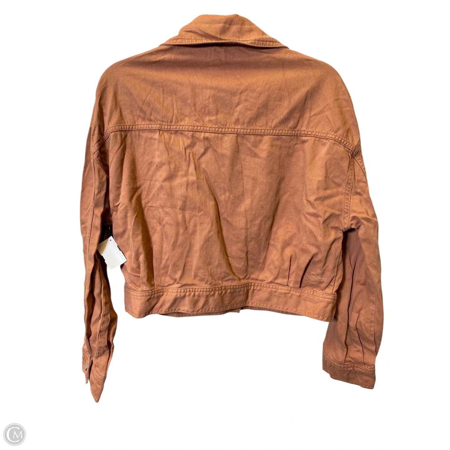 Jacket Denim By Top Shop In Peach, Size: M