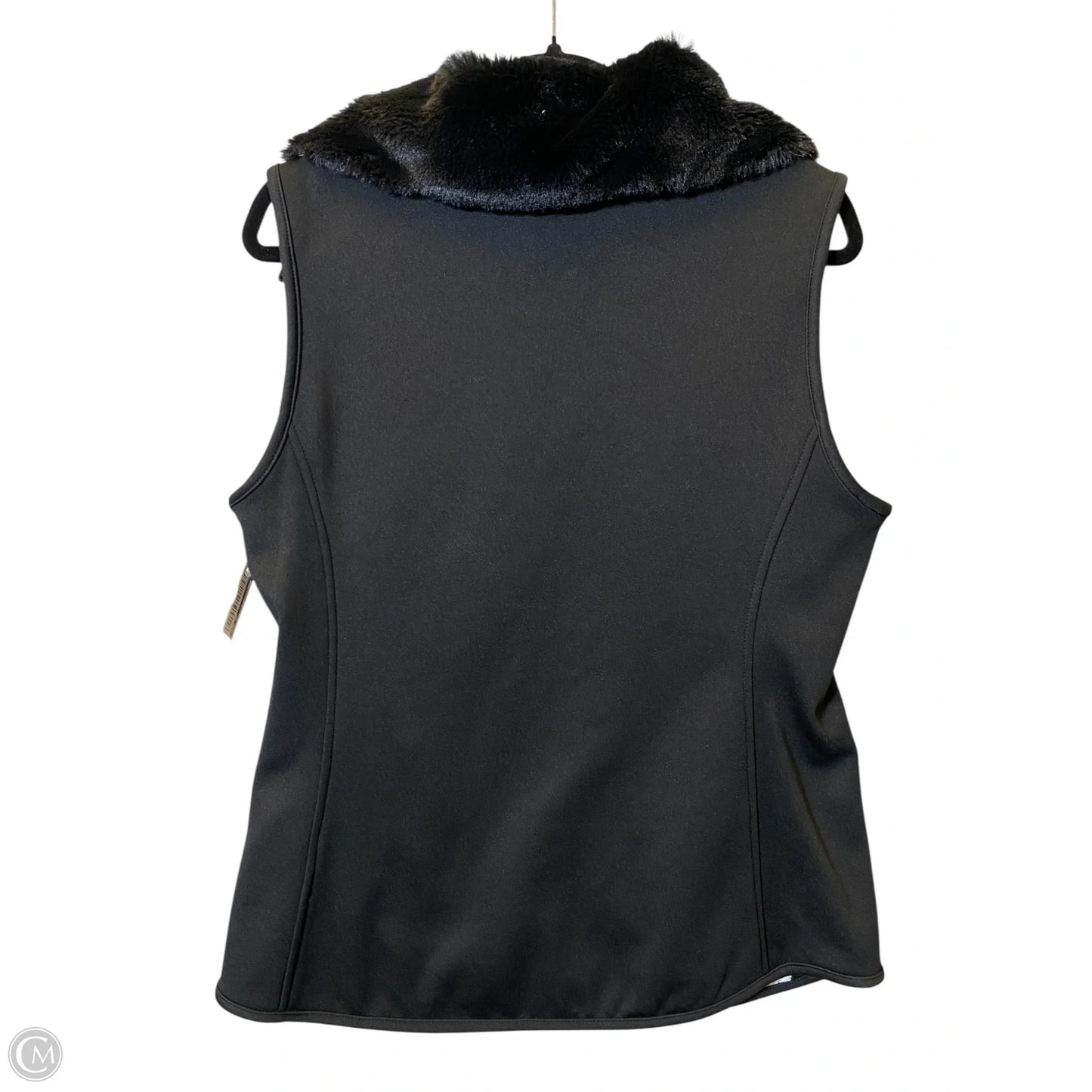 Vest Faux Fur & Sherpa By Ruby Rd In Black & White, Size: M