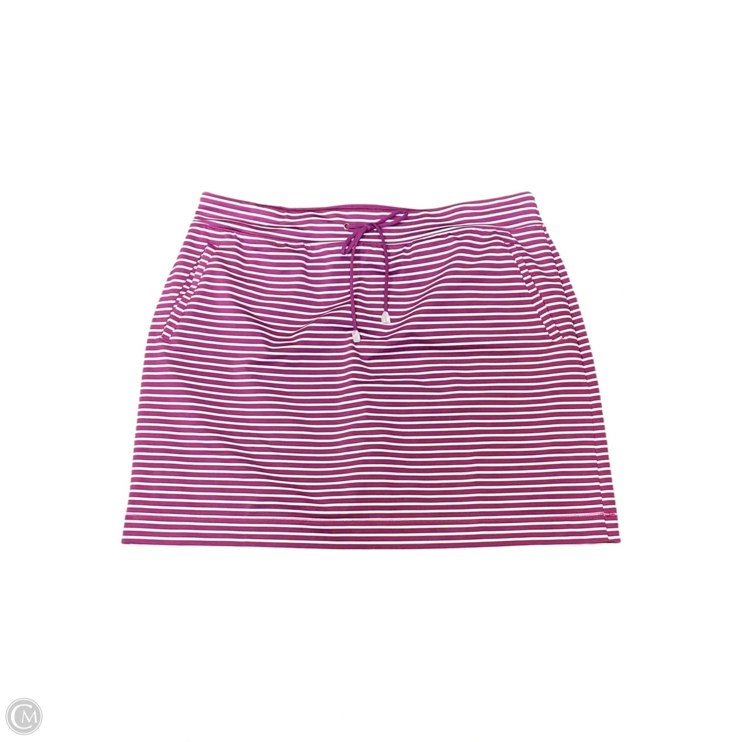 Skort By Chicos In Striped Pattern, Size: L