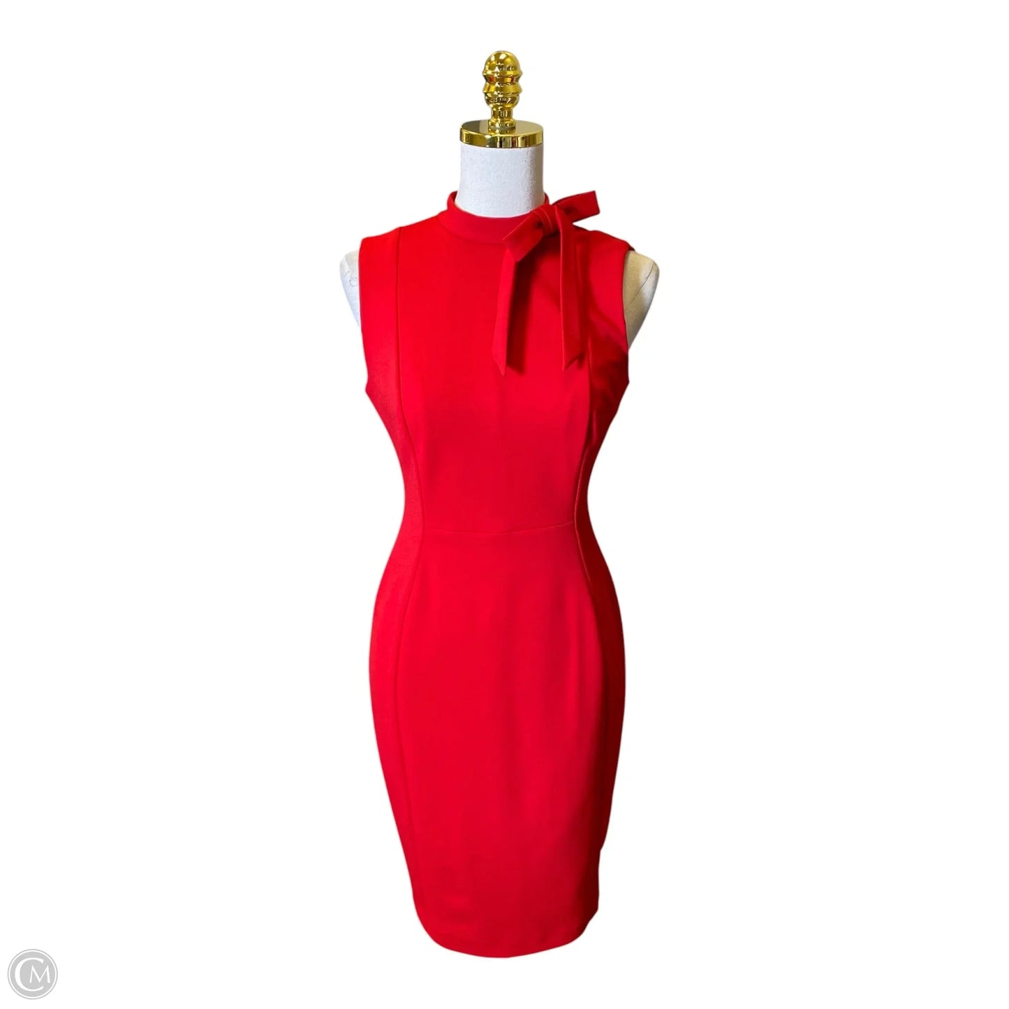 Dress Casual Short By Calvin Klein In Red, Size: S