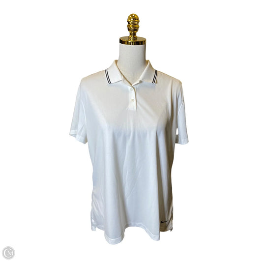 Athletic Tank Top By Nike In Black & White, Size: Xl