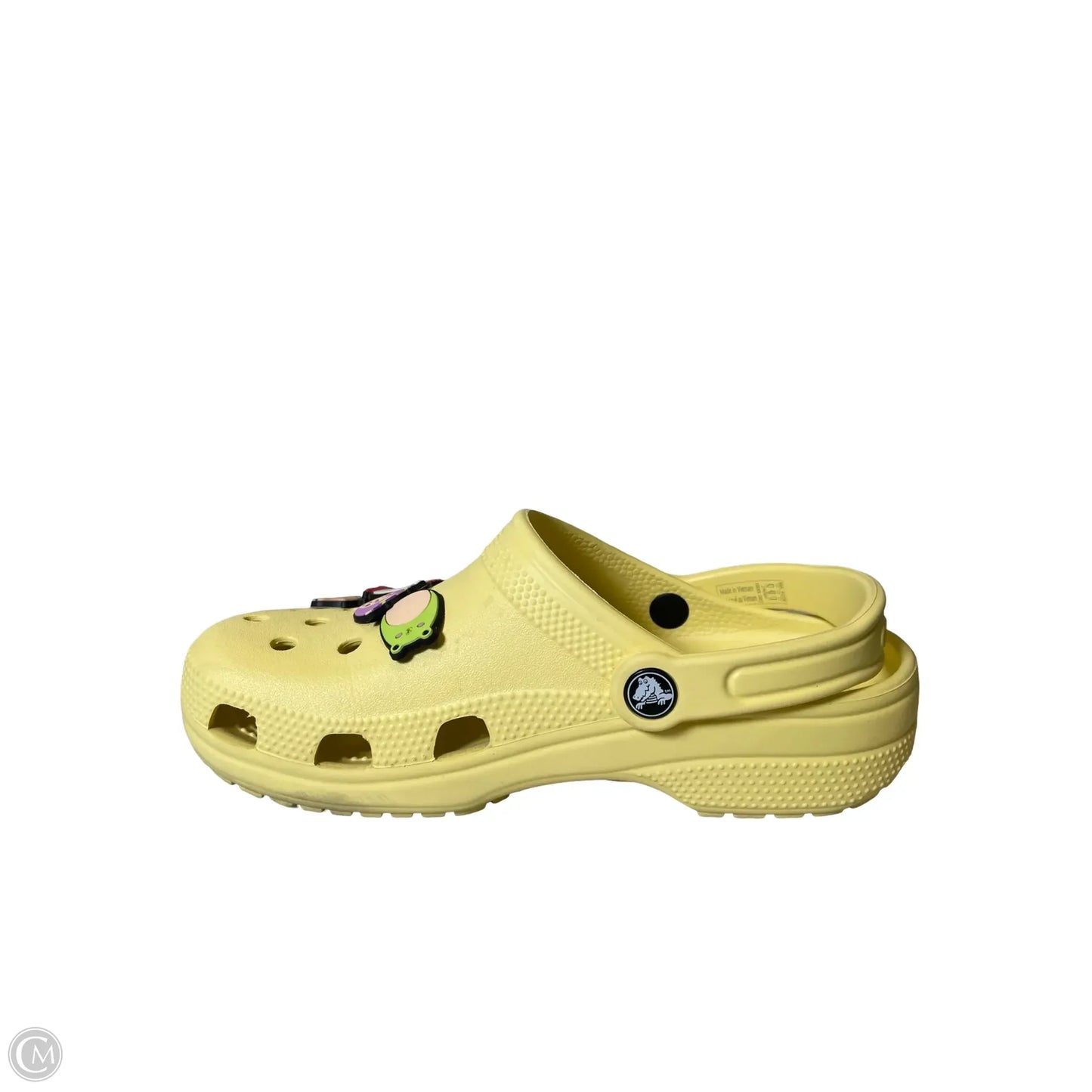 Shoes Flats By Crocs In Yellow, Size: 7