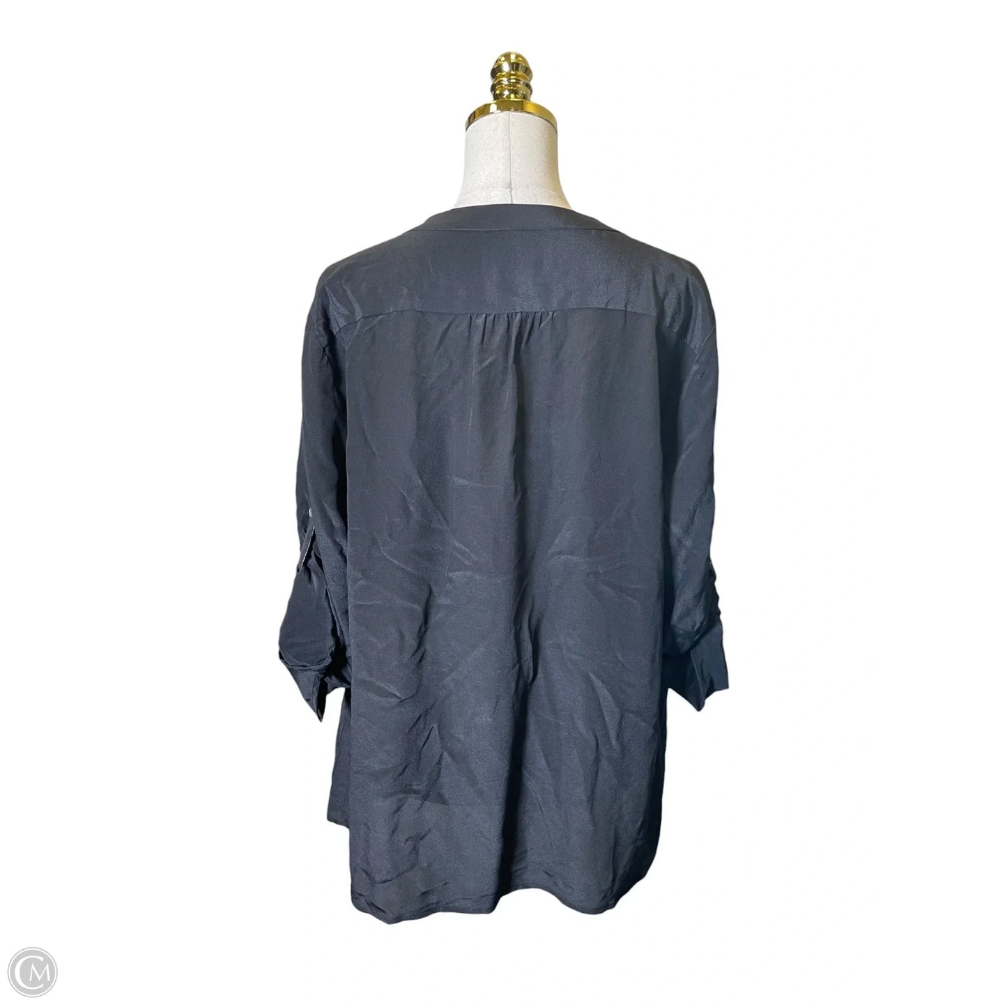 Top 3/4 Sleeve By Banana Republic In Black, Size: Xl