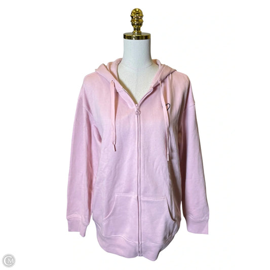 Sweatshirt Hoodie By Victorias Secret In Pink, Size: M