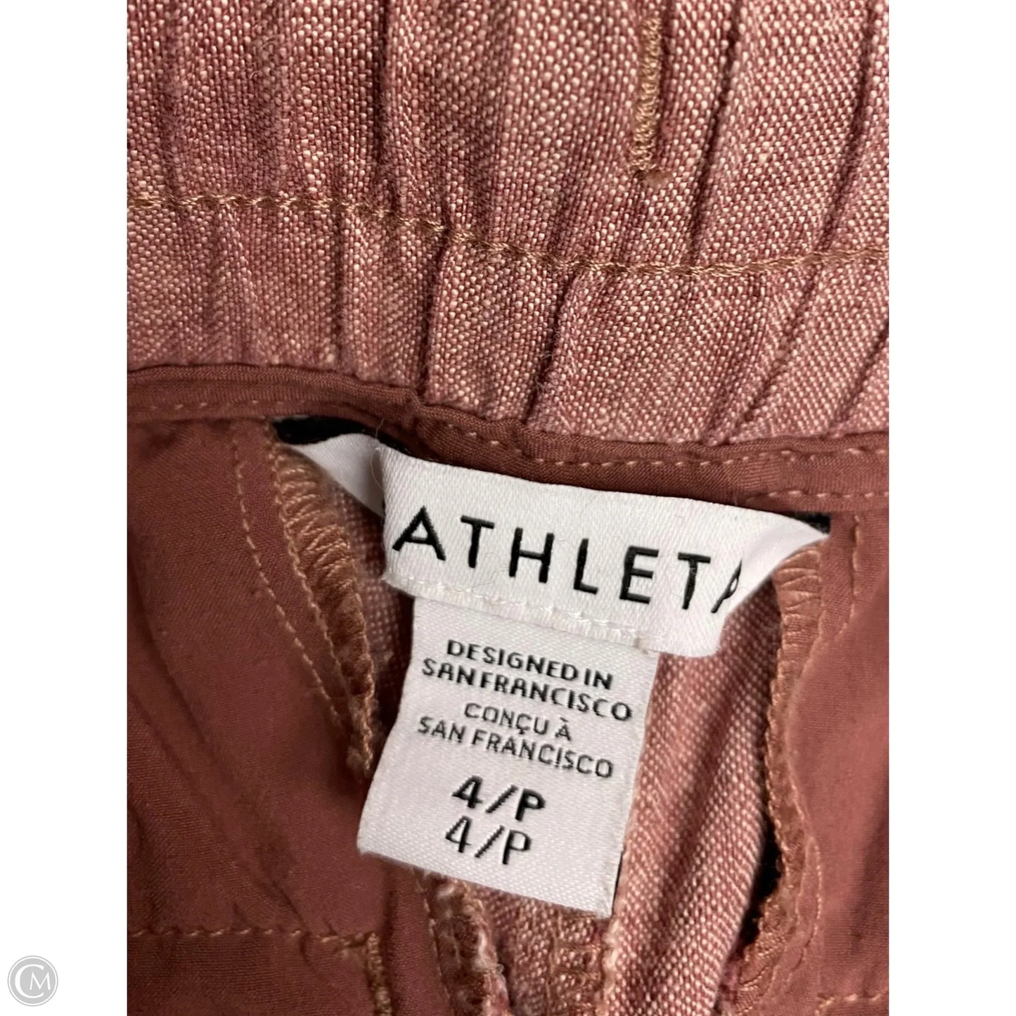 Athletic Pants By Athleta In Pink, Size: 4p