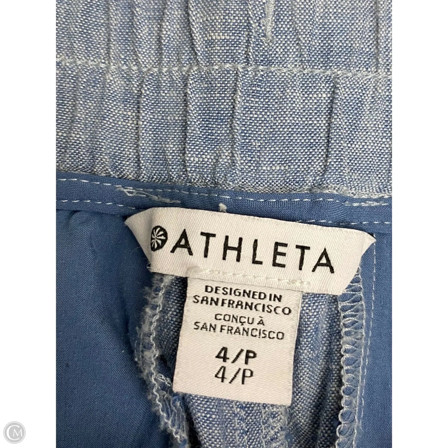 Athletic Pants By Athleta In Blue, Size: 4p