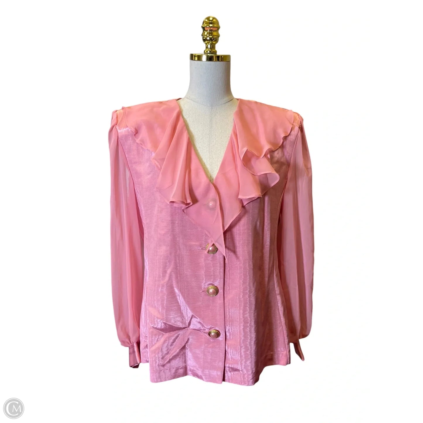 Blazer By Clothes Mentor In Pink, Size: 14