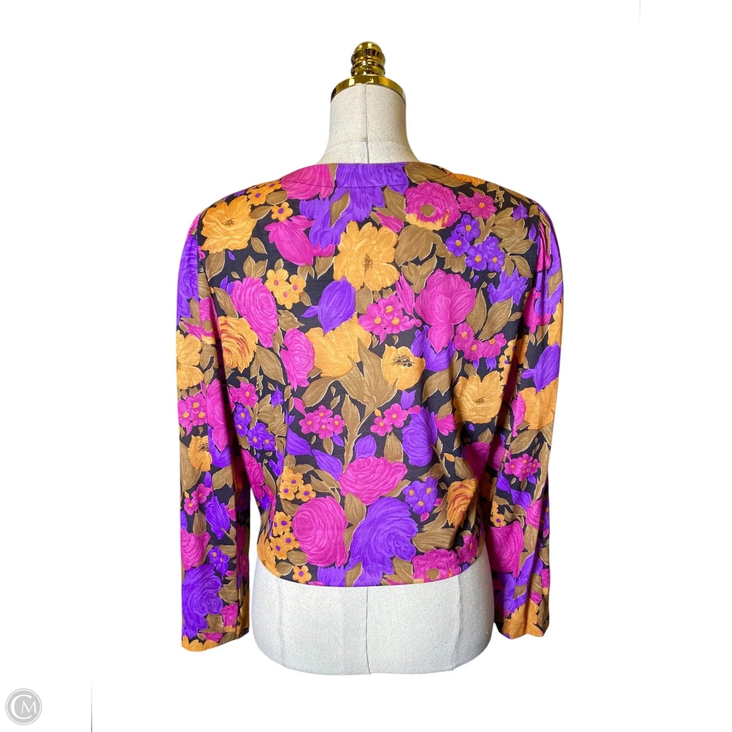 Top Long Sleeve By Clothes Mentor In Floral Print, Size: 12