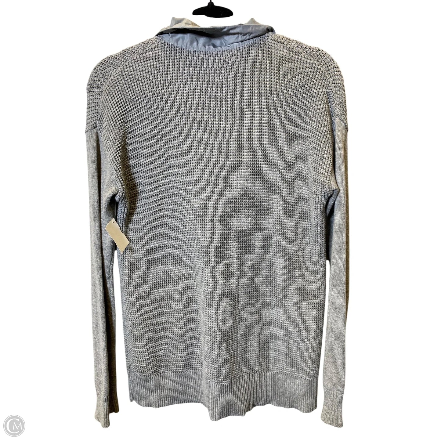Sweater By Lauren By Ralph Lauren In Grey & Pink, Size: Xs