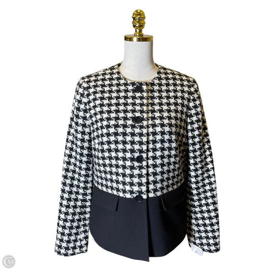 Blazer By Talbots In Black & White, Size: 6