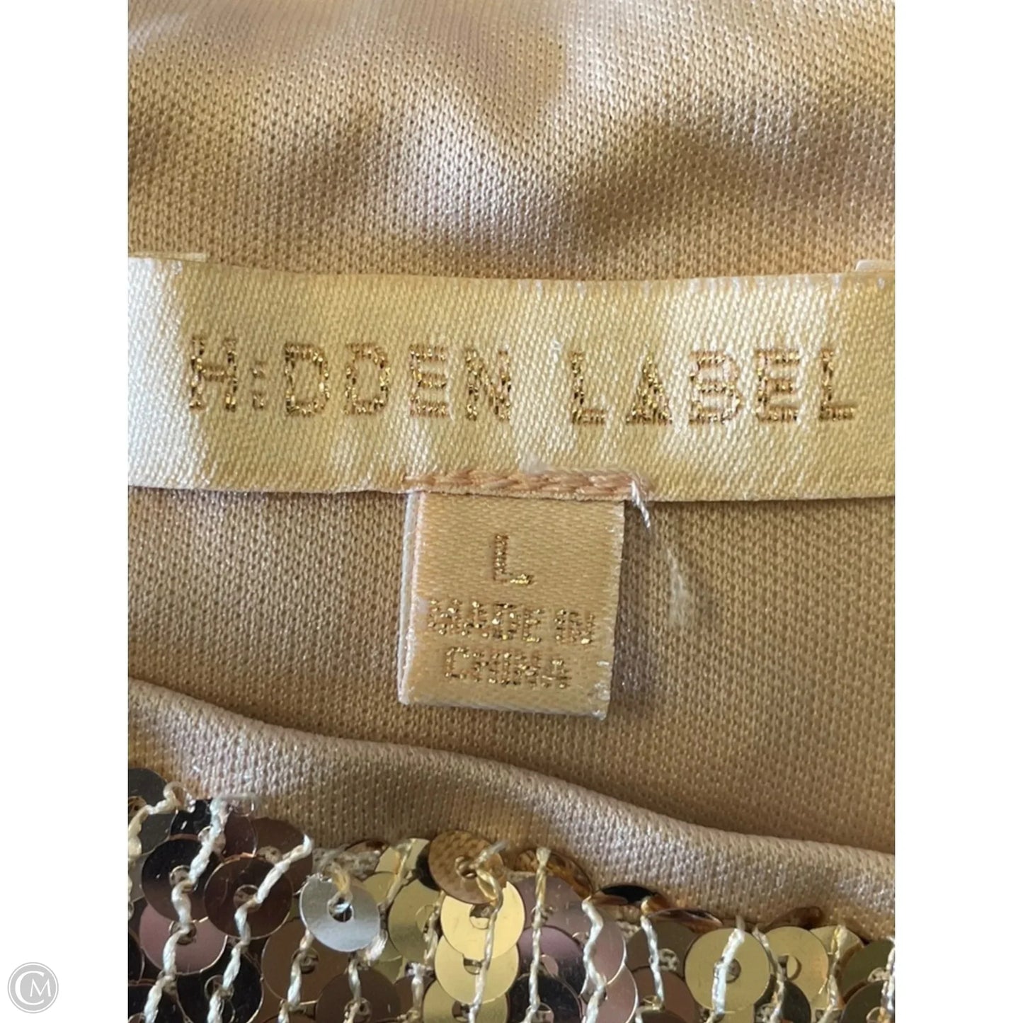 Skirt Midi By Clothes Mentor In Rose Gold, Size: L