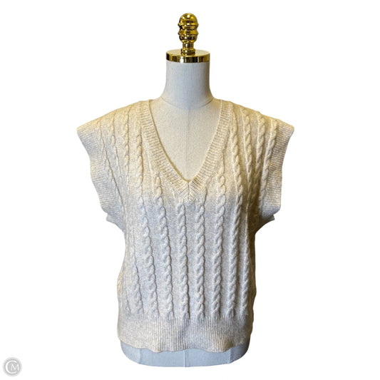 Vest Sweater By Cupcakes And Cashmere In Cream, Size: M