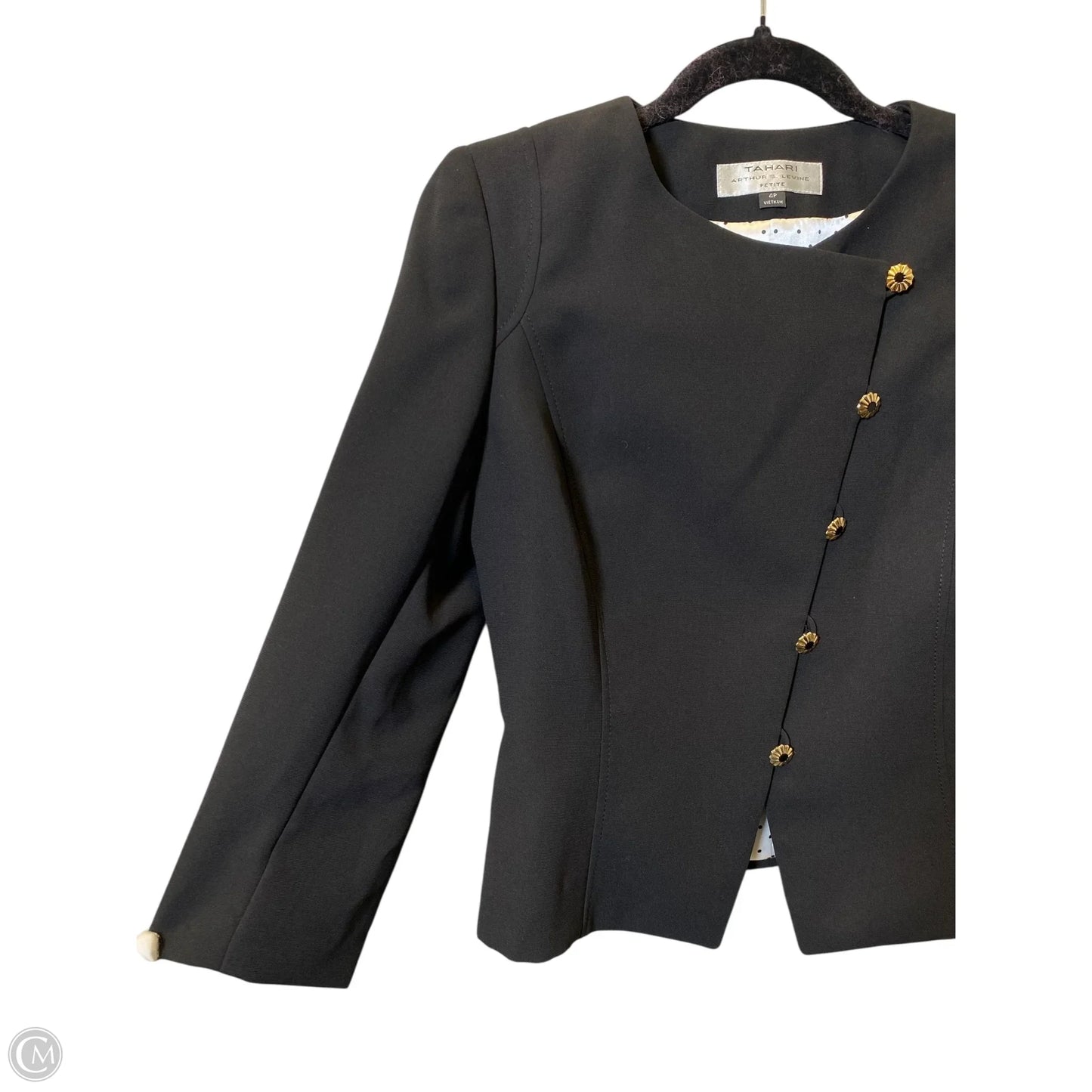 Blazer By Tahari In Black, Size: 4